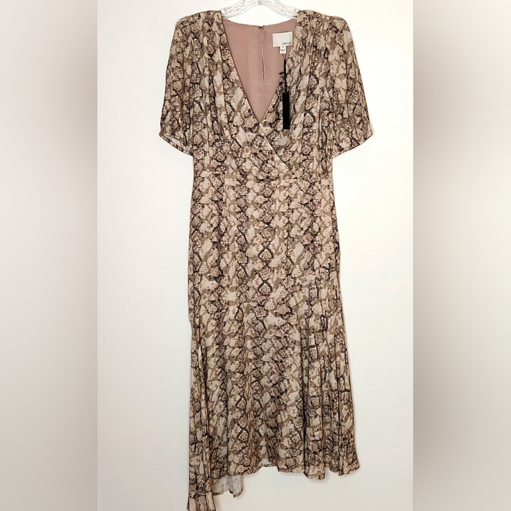 Greylin Womens Snake Print Asymmetrical Dress Size Small As Worn In TV - Picture 3 of 15